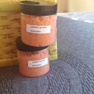 New release salted  Carmel pumpkin body scrub